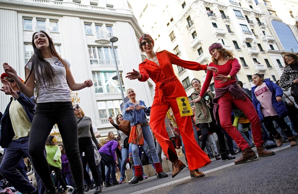 Cortan la Gran Vía como protesta contra el cambio climático