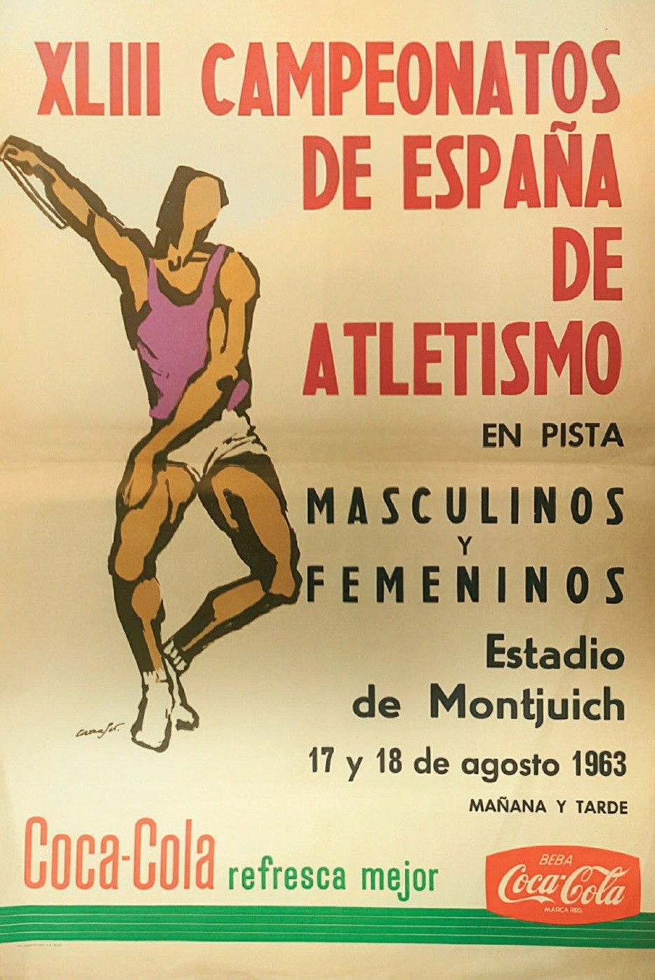 El cartel de la histórica cita de 1963