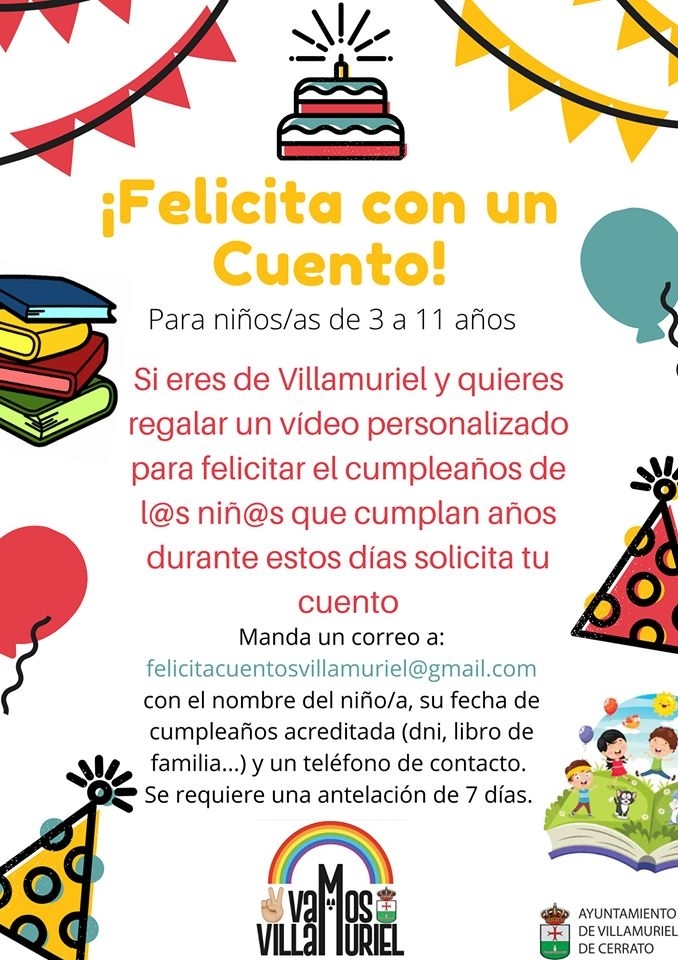 Villamuriel felicita el cumpleaños a los niños con un cuento | Todas las  noticias de Palencia