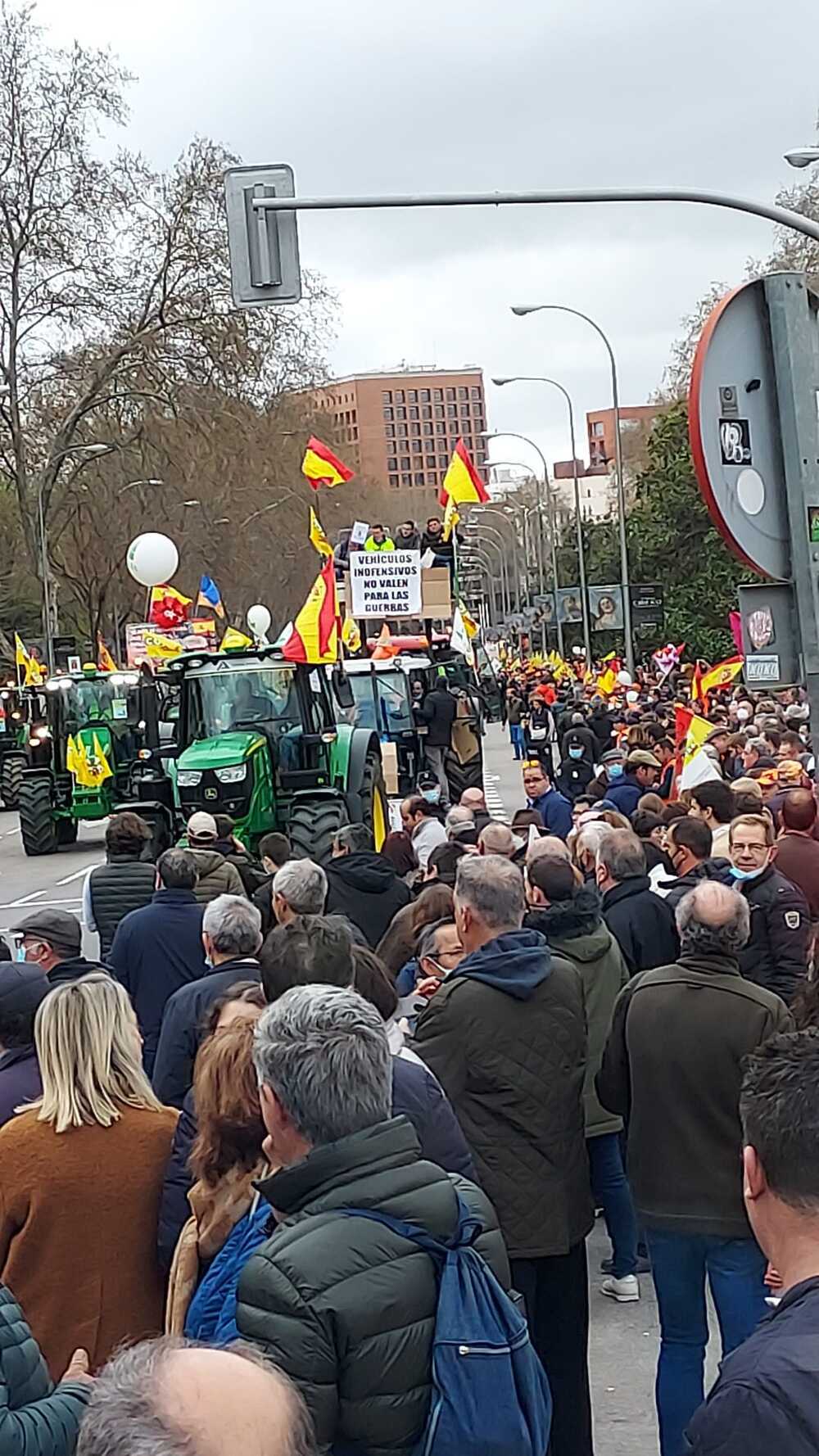Las tres organizaciones desfilaron por la calles de Madrid bajo la misma pancarta y, juntos también, compartieron esta jornada reivindicativa por el medio rural. 