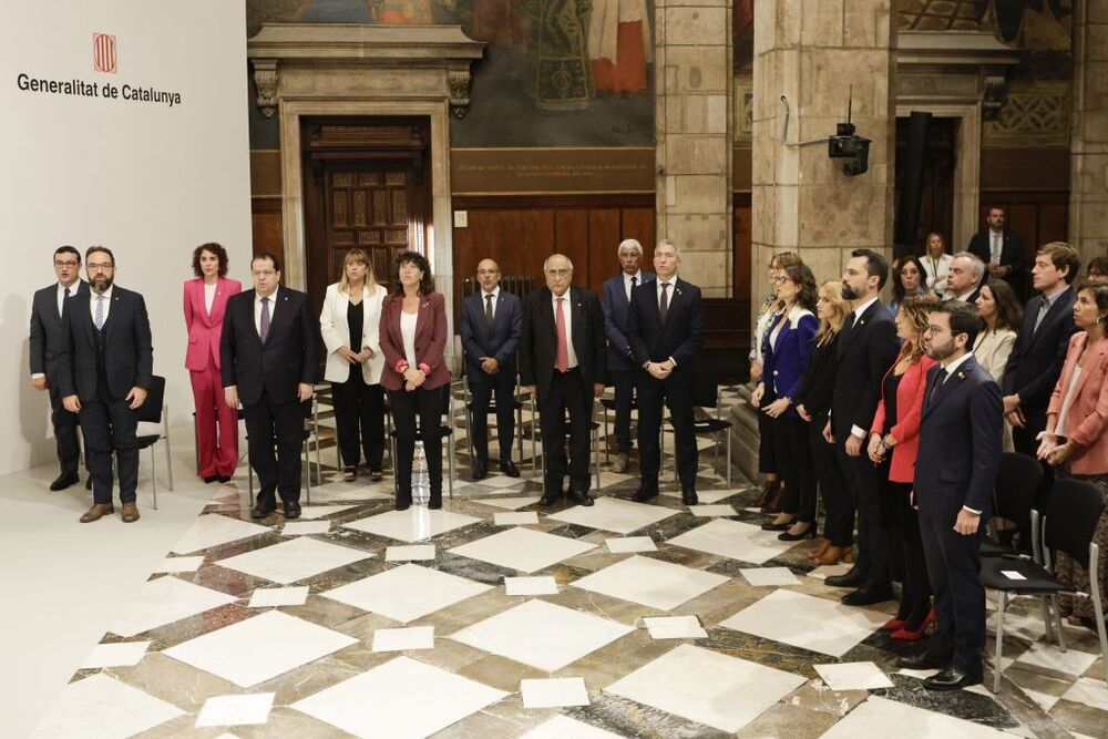 Aragonès pide a su nuevo Govern trabajar para 