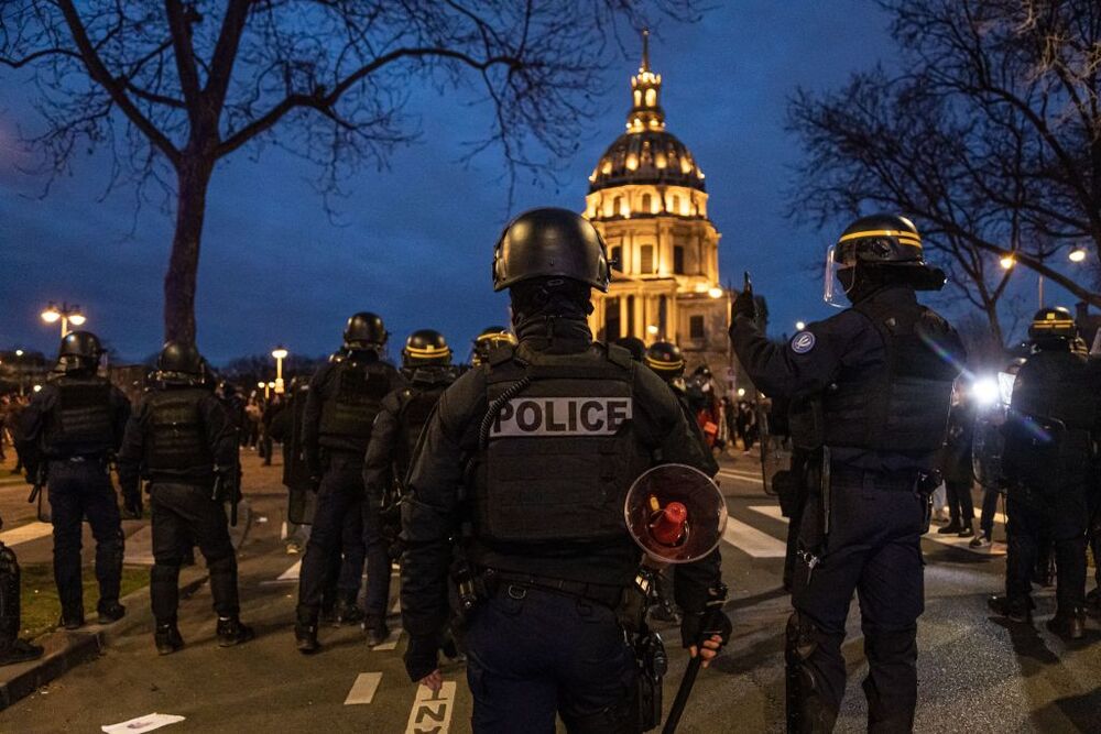 Rally against pension reforms in Paris  / CHRISTOPHE PETIT TESSON