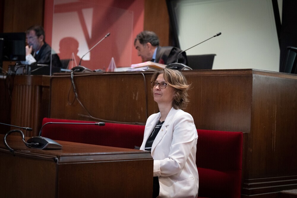 La consellera de Acción Exterior y Unión Europea de la Generalitat, Meritxell Serret, durante un juicio en el Tribunal Superior de Justicia de Catalunya