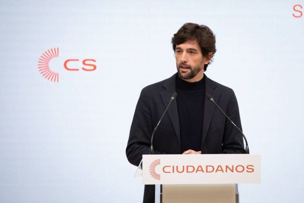 El secretario general de Ciudadanos, Adrián Vázquez