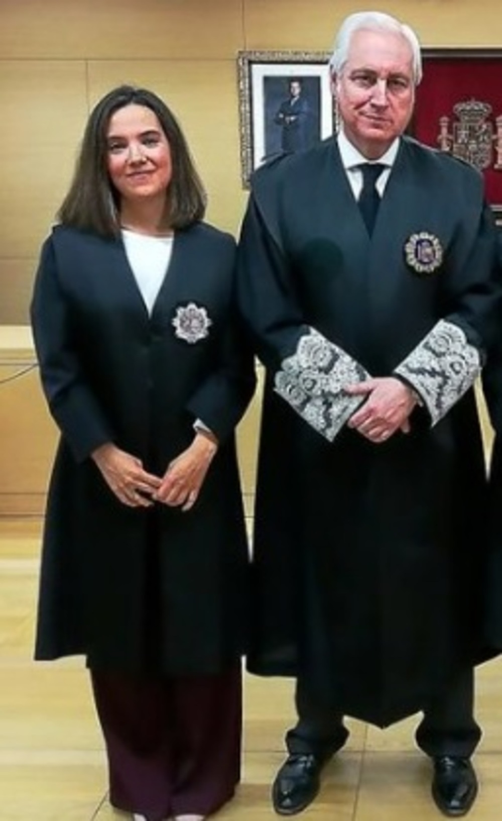 Marta Campo. A la derecha, Carmen Hernanz junto con José Luis Concepción.