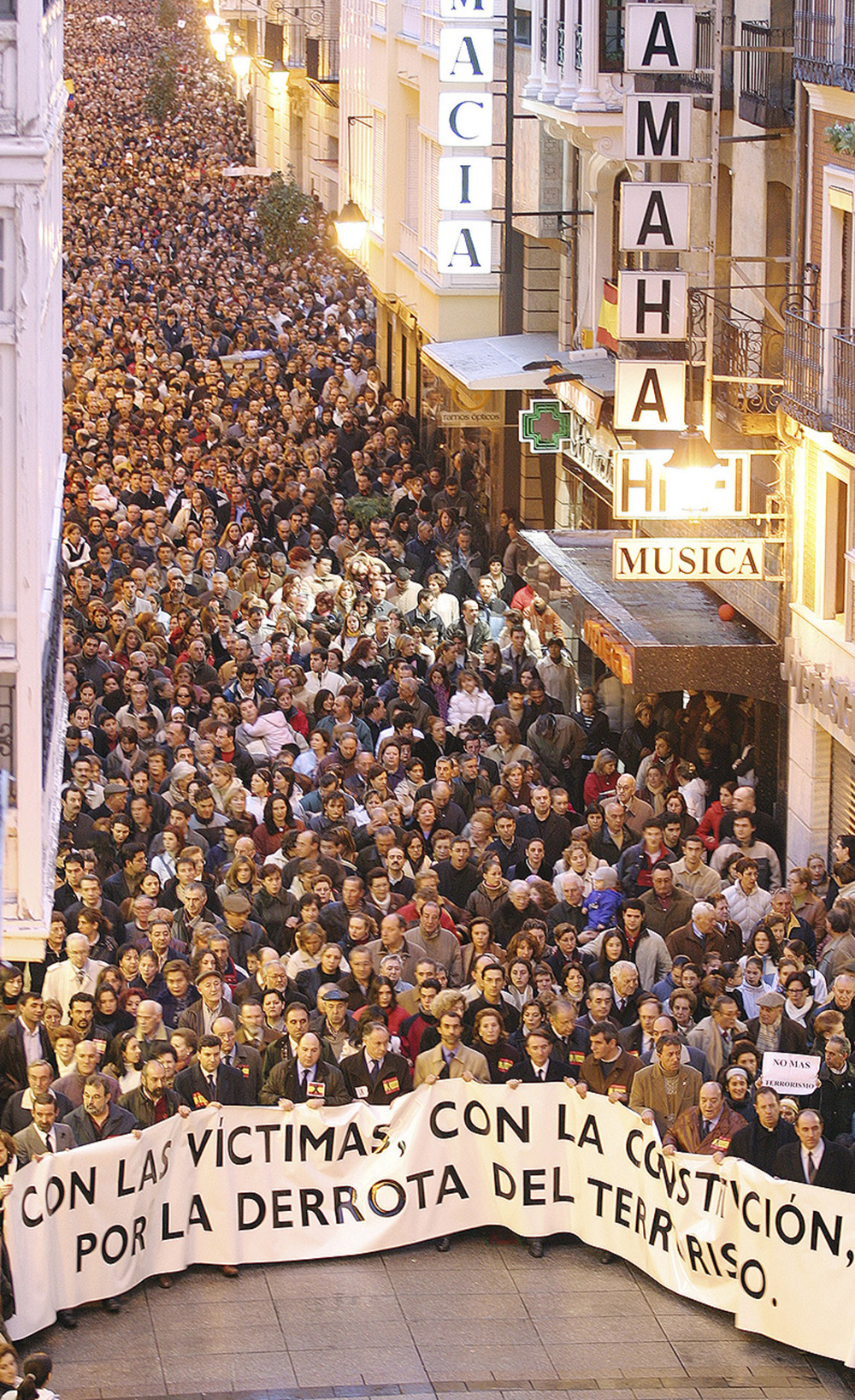 Imagen de la histórica manifestación el 12 de marzo de 2004