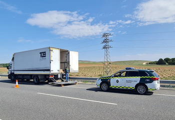 Detenidos por el robo de un camión y 148 televisores en Soria