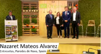 Nazaret Mateos, de EntreSetas, mejor agricultora ecológica