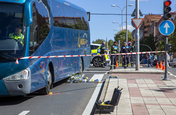 Fallece tras ser atropellado por un autobús en Salamanca