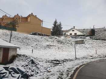 La nieve llega al norte de la provincia de Palencia