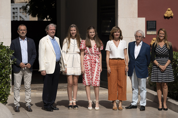 La princesa Leonor protagoniza su primera visita a Girona