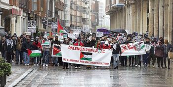 Palencia se manifiesta en apoyo a Palestina