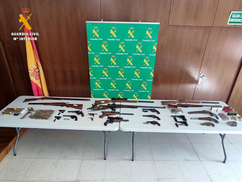 Un detenido tras el hallazgo de 20 armas de fuego en Salamanca