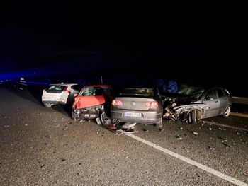 Las placas de hielo provocan varios accidentes múltiples