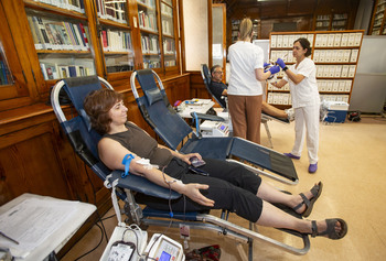 Maratón de donación de sangre en la Diputación