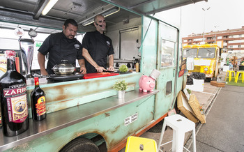 Un food truck con Alimentos de Palencia acompañará al Zunder