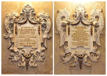 Las placas del salón de actos de la Diputación, a estudio