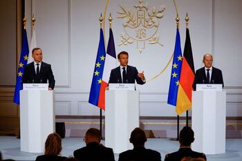 Francia, Alemania y Polonia reafirman su compromiso con Ucrania