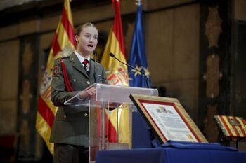 Leonor recibe el título de Hija Adoptiva de Zaragoza