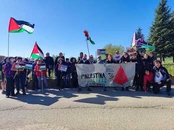 Marcha reivindicativa por el alto al fuego permanente en Gaza