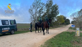 Agentes a caballo reforzarán la seguridad en el Camino