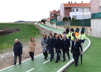 Inaugurado el nuevo caril bici entre Palencia y Villalobón