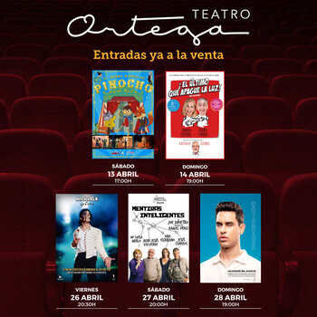 Música y comedia en los cinco espectáculos del Teatro Ortega