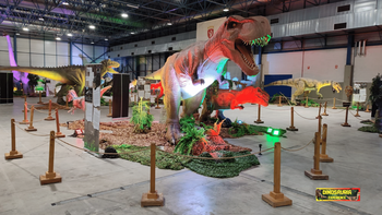 Los dinosaurios toman Villamuriel en una exposición de 1.000m2